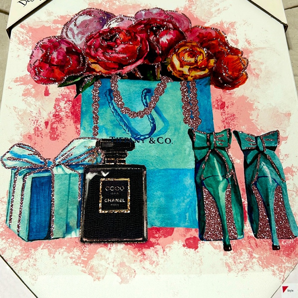 Wall Art DECOR DESIGN DISTRICT STUDIO TIFFANY & CO & CHANEL DESIGN NEW!